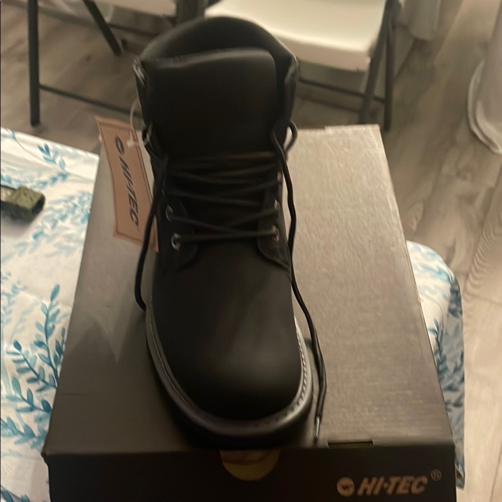 Hi-Tec Black Rugged Boots Ankle-Height